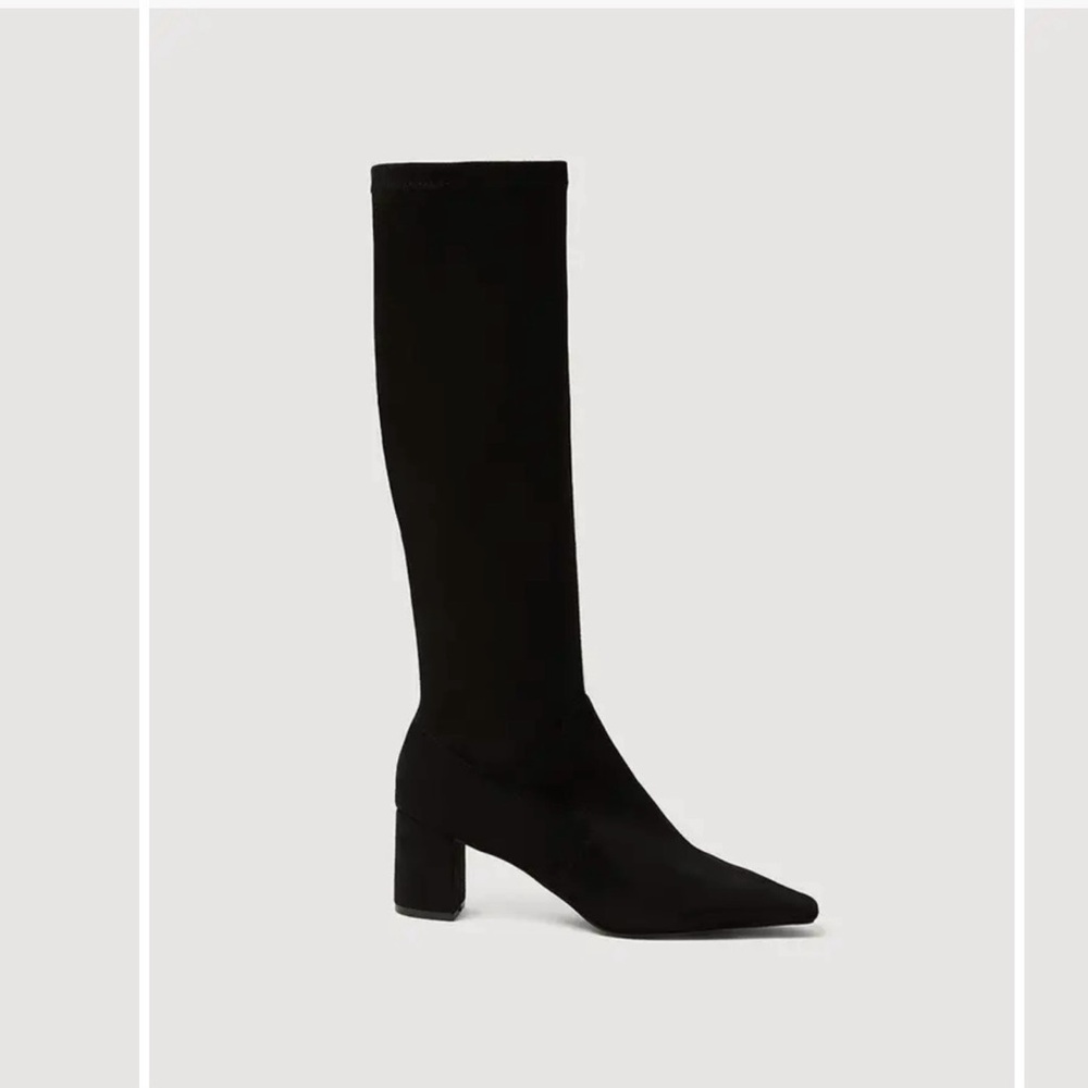 NWT WeWoreWhat Black Heeled Boots